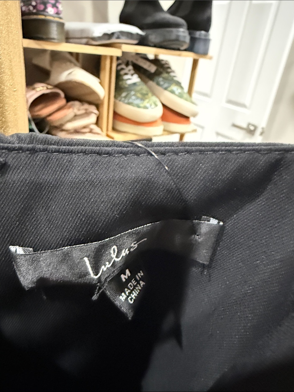 Nwt Lulu's Black Midi Dress with Draped Front - Picture 2 of 4